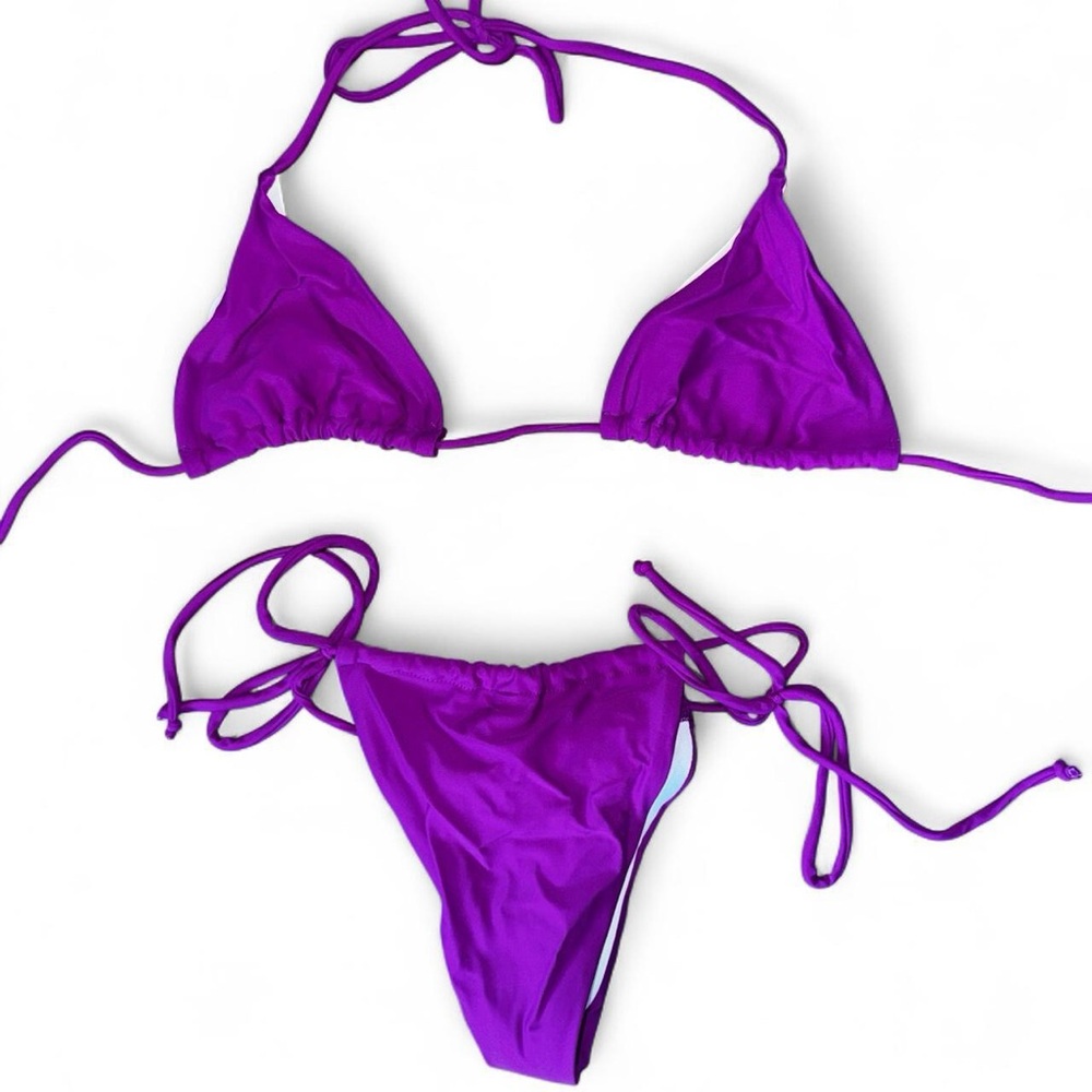 Vibrant Purple Bikini Set